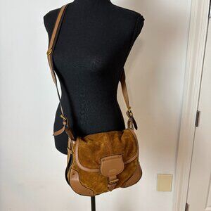 ISABEL MARANT Sierra S Leather-trimmed Suede Calfskin Crossbody Shoulder Bag